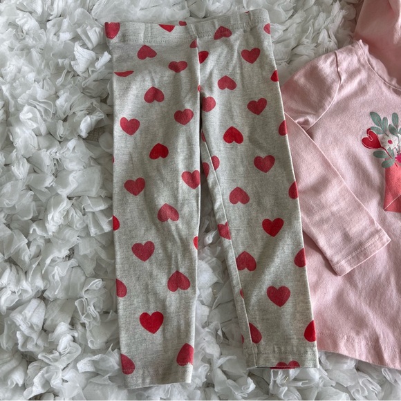 Baby 2-Piece Valentine's Heart Hooded Top & Legging Set. SIZE 18 MONTHS - Picture 11 of 15